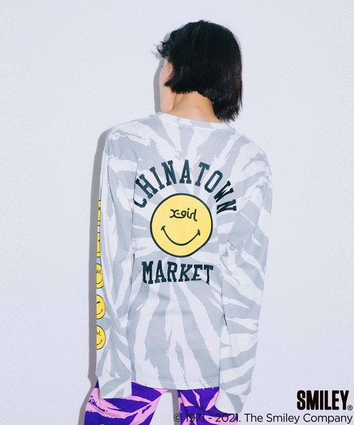 お得大人気 tシャツ Tシャツ X-girl × CHINATOWN MARKET SMILEY(R) L/S TEE ZOZOTOWN PayPayモール店 - 通販 - PayPayモール 好評正規品