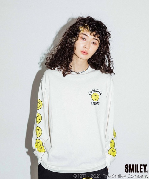 お得大人気 tシャツ Tシャツ X-girl × CHINATOWN MARKET SMILEY(R) L/S TEE ZOZOTOWN PayPayモール店 - 通販 - PayPayモール 好評正規品