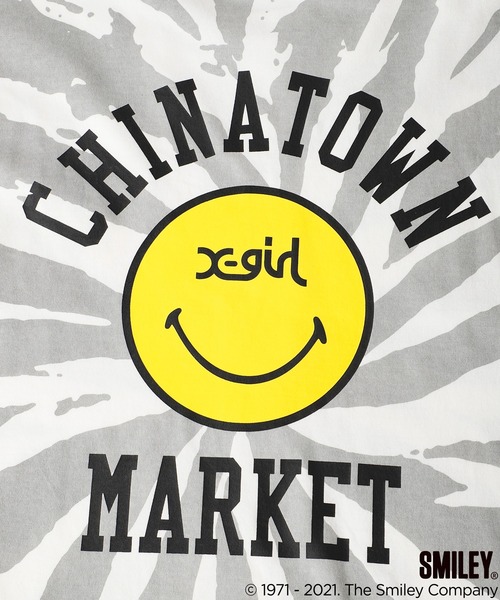 お得大人気 tシャツ Tシャツ X-girl × CHINATOWN MARKET SMILEY(R) L/S TEE ZOZOTOWN PayPayモール店 - 通販 - PayPayモール 好評正規品