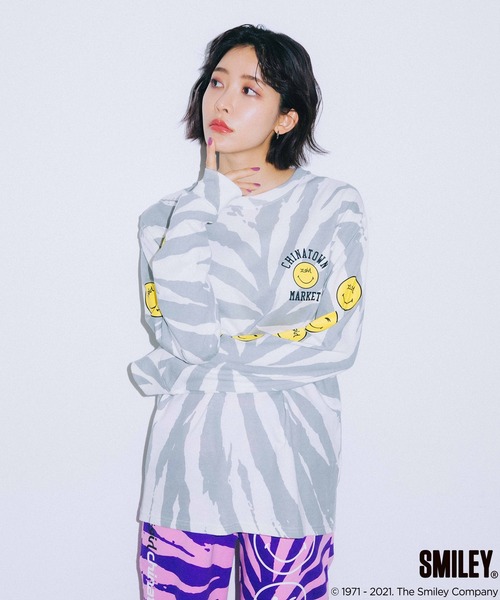 お得大人気 tシャツ Tシャツ X-girl × CHINATOWN MARKET SMILEY(R) L/S TEE ZOZOTOWN PayPayモール店 - 通販 - PayPayモール 好評正規品
