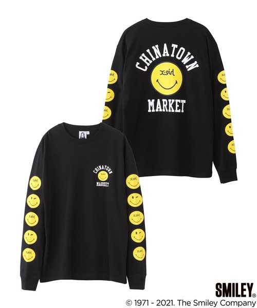 お得大人気 tシャツ Tシャツ X-girl × CHINATOWN MARKET SMILEY(R) L/S TEE ZOZOTOWN PayPayモール店 - 通販 - PayPayモール 好評正規品