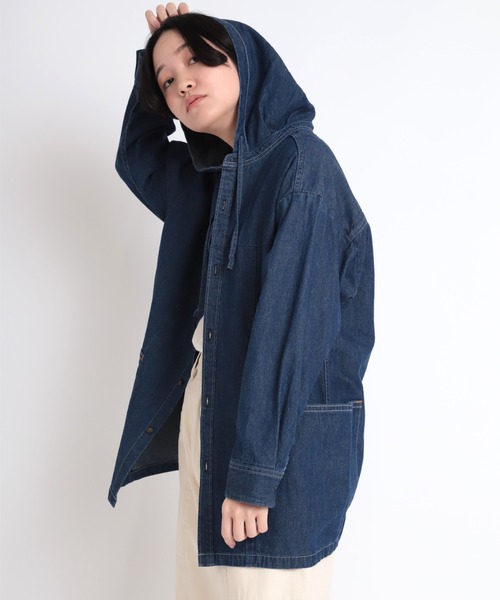 ブラウス シャツ B2692 ワークショップフードシャツ レディース URCH RNA ブラウス シャツ B2692 ワークショップフードシャツ