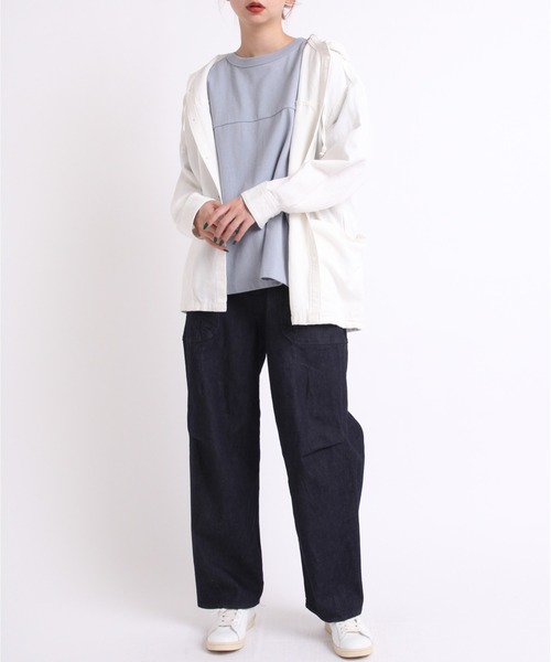 ブラウス シャツ B2692 ワークショップフードシャツ レディース URCH RNA ブラウス シャツ B2692 ワークショップフードシャツ