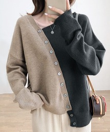 レディースセーター ニット セーター アシメトリーニットトップス レディース : ZOZOTOWN