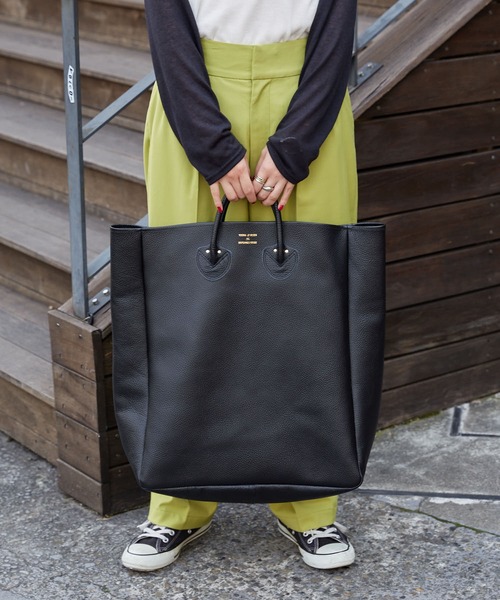 トートバッグ バッグ 【YOUNG & OLSEN/ヤングアンドオルセン 買いお値下 再お値下げ‼️ YOUNG & OLSEN レザートートバッグ ファッション