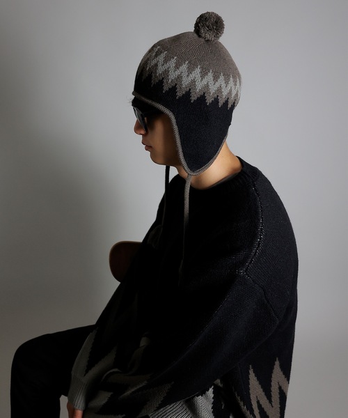 NUMBER (N)INE（ナンバーナイン） 帽子 キャップ ZIGZAG JACQUARD