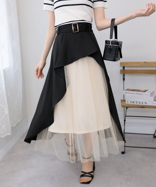 SALE *maje* プリントアシメトリースカート アシンメトリースカート S074 | Ziris