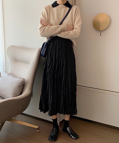 Girly Doll スカート ワッシャーフレアロングスカート : ZOZOTOWN