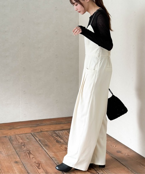 Per sist ence（パーシエンス） サロペット オーバーオール クレープ