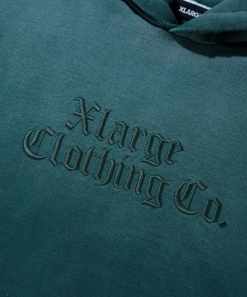 XLARGE パーカー OLD ENGLISH BLEACHED HOODED SWEATSHIRT
