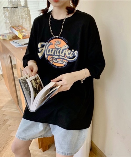 BURNER tシャツ 「OKUOKU 0909」ロゴ入り 半袖Tシャツ oku-tops