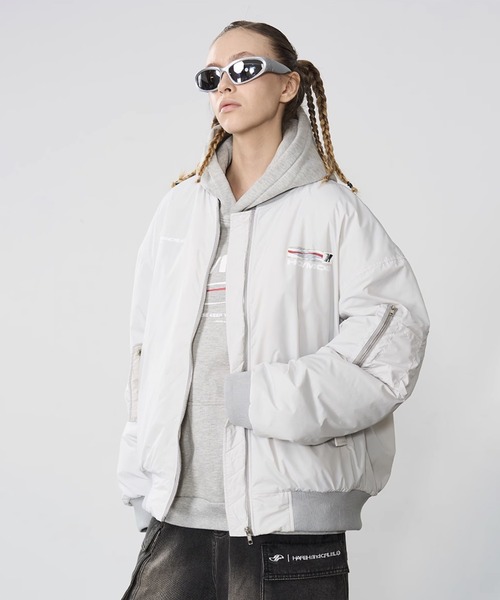 ma1 ma-1 ヒートパデッドMA-1 中綿 オーバーサイズ ユニセックス 秋服 