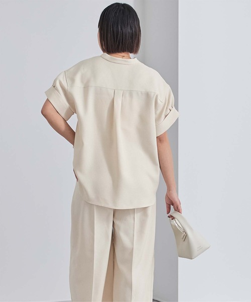 ur's ブラウス シャツ リネンライクワイドスリーブスキッパー