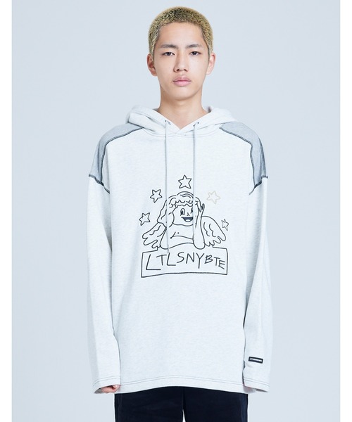 パーカー 「Little sunny bite」angel stitch hoodie レディース メンズ Little sunny bite パーカー 「Little bite」angel stitch
