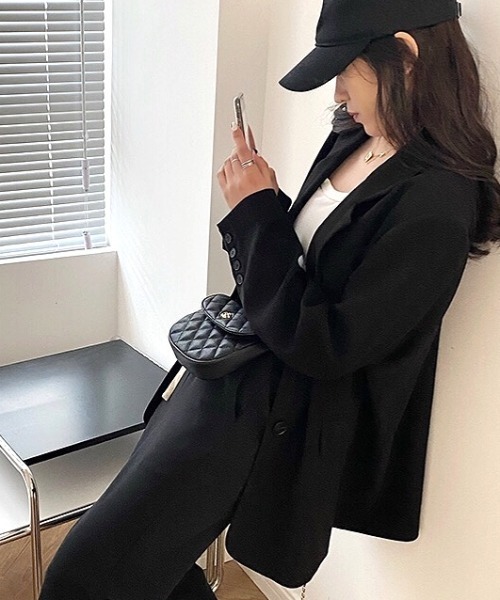 syana　ジャケット SHEENA（シーナ） ジャケット テーラードジャケット ルーズシルエット