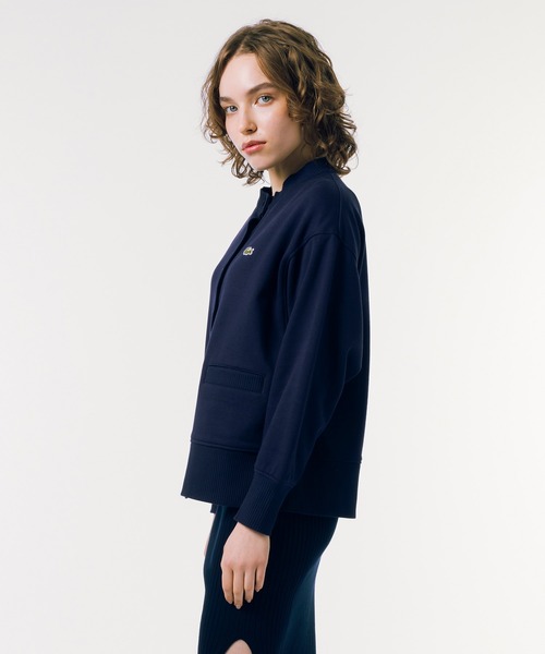 LACOSTE カーディガン ドルマンスリーブクルーネックスウェット