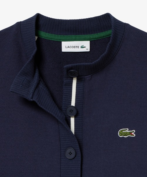 LACOSTE カーディガン ドルマンスリーブクルーネックスウェット