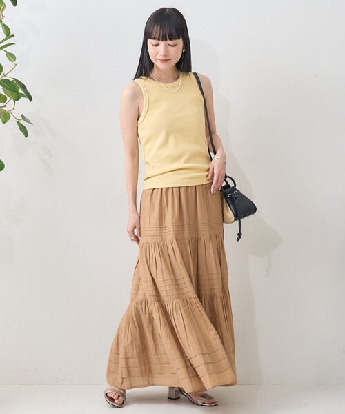 FREAK'S STORE タンクトップ ノースリーブ メランジリブタンク