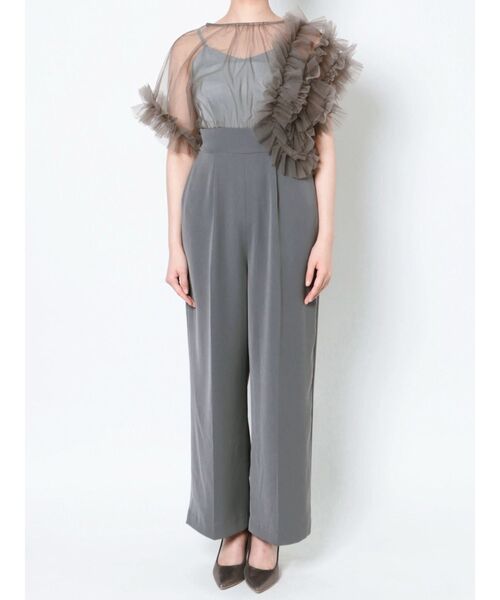 LAGUNAMOON パンツドレス 「WEB限定」LADYチュールドッキング