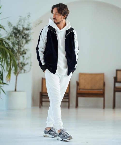 Magine（マージン） スカジャン mj10059-Sleeve Line Velor Stand