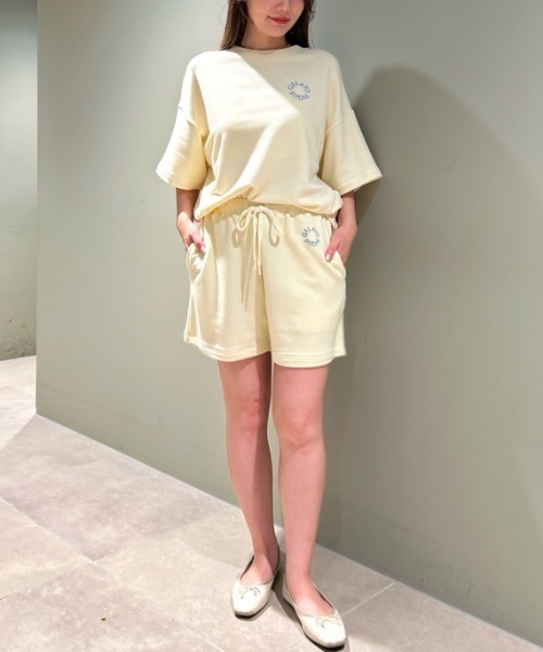 ジェラートピケ　ロゴプルオーバー&パンツ　ルームウェア gelato pique パジャマ ルームウェア 裏毛ロゴプルオーバー