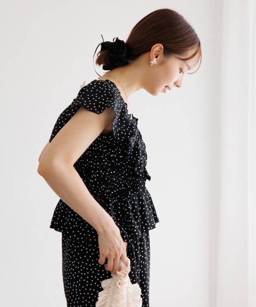 【美品】birthdaybash ロンパース オールインワン サロペット ドット サロペット オーバーオール ドット柄オールインワン レディース