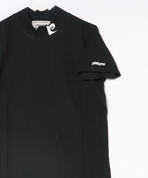 tシャツ VINCENT50　PierreBACK LOGO MOCK NECK / バンソンサンカント ピエール バックプリントモックネック レディ Port tシャツ VINCENT50 PierreBACK LOGO MOCK NECK / バンソン