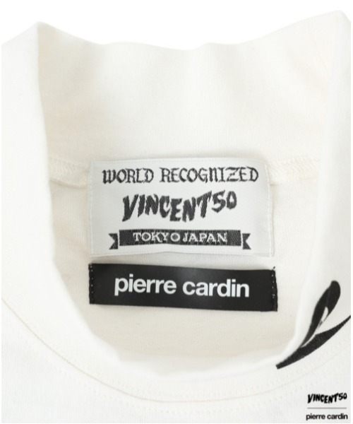 Port tシャツ VINCENT50 PierreBACK LOGO MOCK NECK / バンソン