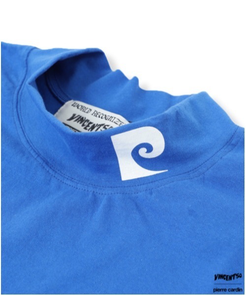 tシャツ VINCENT50　PierreBACK LOGO MOCK NECK / バンソンサンカント ピエール バックプリントモックネック レディ Port tシャツ VINCENT50 PierreBACK LOGO MOCK NECK / バンソン