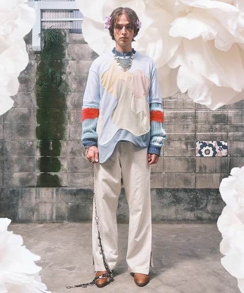amok（アモク） スラックス LAYERED PANTS メンズ レディース
