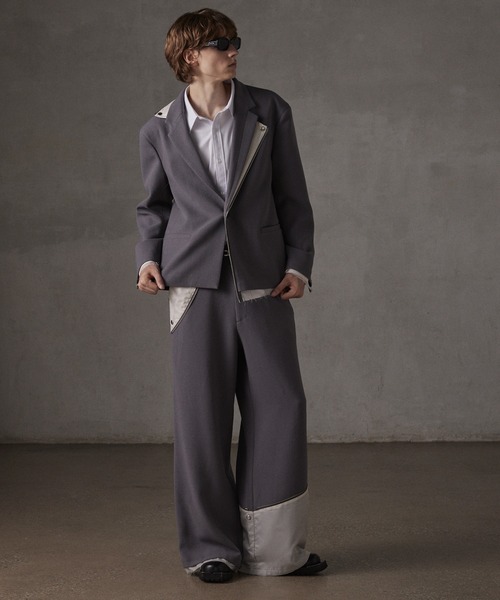 ジャケット・アウター GRANCY Reverse LayeredDesign Tailored GRANCY ジャケット テーラードジャケット 「GRANCY」Reverse