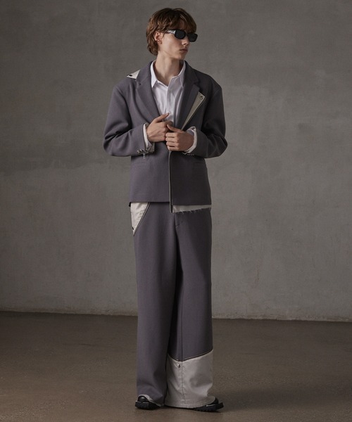 GRANCY Reverse Layered Design ジャケット M GRANCY ジャケット テーラードジャケット 「GRANCY」Reverse
