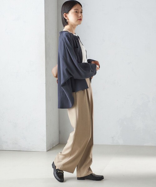 ブラウス シャツ 「手洗い可」オーバーサイズシャツ レディース DRESSTERIOR ブラウス シャツ 「洗える/コットン100%」オーバー