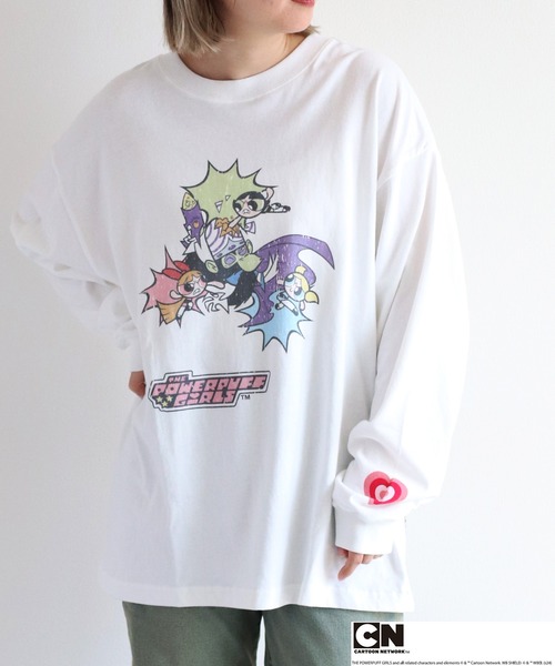 cepo（セポ） tシャツ 「パワーパフガールズ」ビッグシルエットロング 