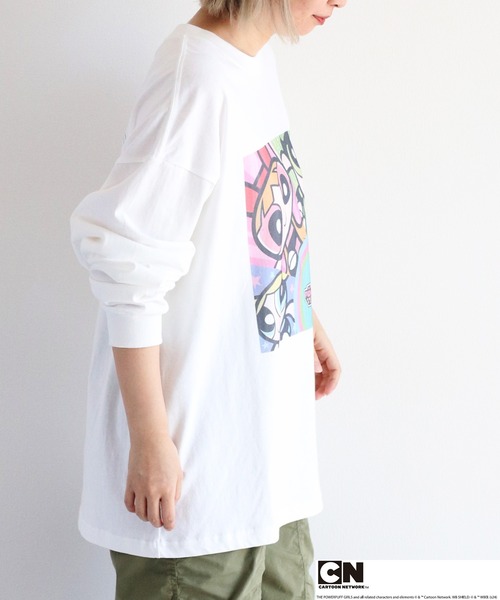 cepo tシャツ 「パワーパフガールズ」ビッグシルエットロング