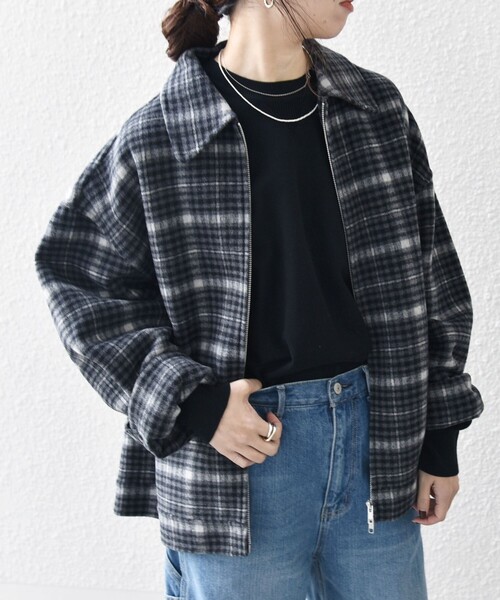 2024A/Wオーバーコートウールメルトンダブルジップブルゾン SCYE サイ スーパー140 ウール メルトン ダブルボタン オーバー