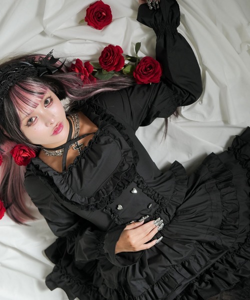 Diable baiser スカート リボンチュールタイプorタックフレア
