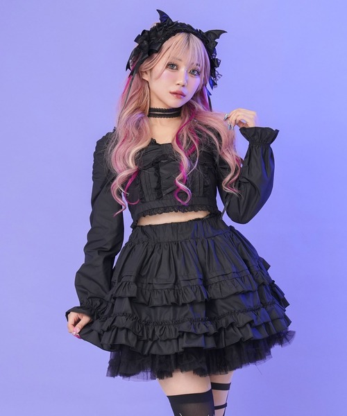 Diable baiser スカート リボンチュールタイプorタックフレア