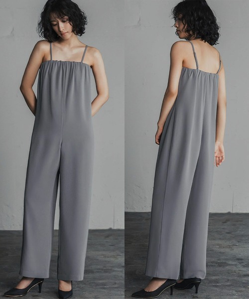 Flolia（フロリア） パンツドレス シアースリーブジャケット