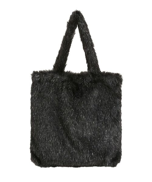 MURUA（ムルーア） トートバッグ フェイクファーラメロゴトートバッグ