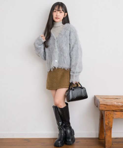 RETROGIRL（レトロガール） スカート ブークレ台形ミニSK : ZOZOTOWN