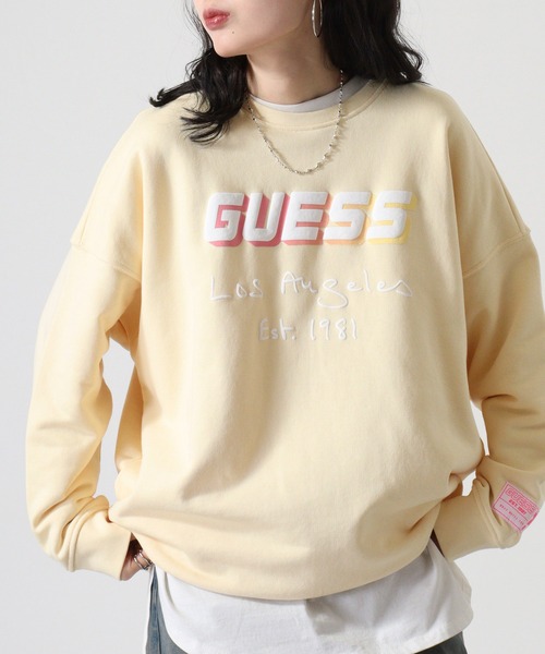 トレーナー スウェット GUESS DALYA CN SWEATSHIRT スウェット レディース