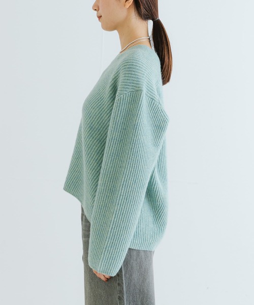 ニット セーター HAMILTON WOOL 畦Vネックニット レディース URBAN RESEARCH ニット セーター HAMILTON WOOL 畦Vネックニット