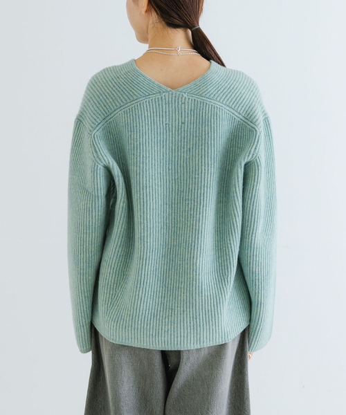 ニット セーター HAMILTON WOOL 畦Vネックニット レディース URBAN RESEARCH ニット セーター HAMILTON WOOL 畦Vネックニット