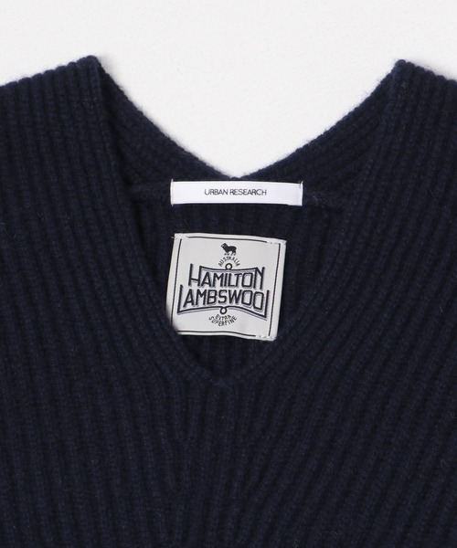 URBAN RESEARCH ニット セーター HAMILTON WOOL 畦Vネックニット
