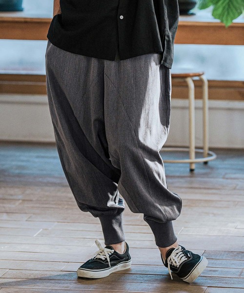 パンツ NO.SARROUEL INDIA/M CAMBIO パンツ mp13115-Slacks Fabric Sarrouel Pants サルエル