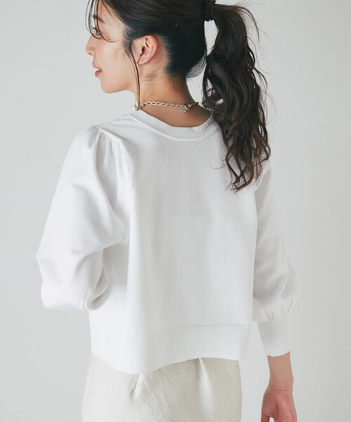 【愛されニット】スポンディッシュ2WAYクロップドカーディガン La boutique Bonbon カーディガン 「愛されニット」スポン