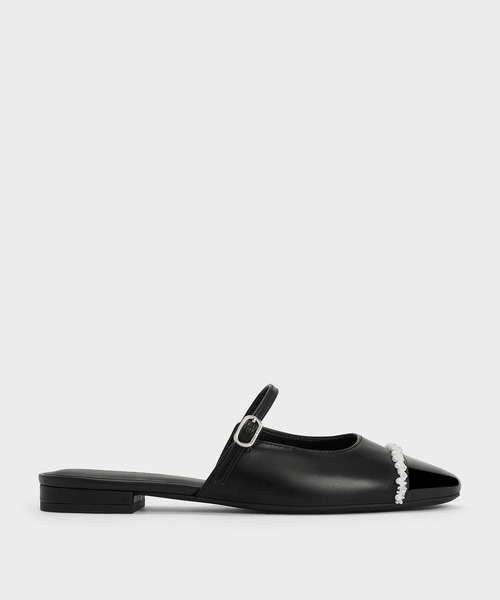 CHARLES ＆ KEITH（チャールズ&キース） サンダル ミュール パール