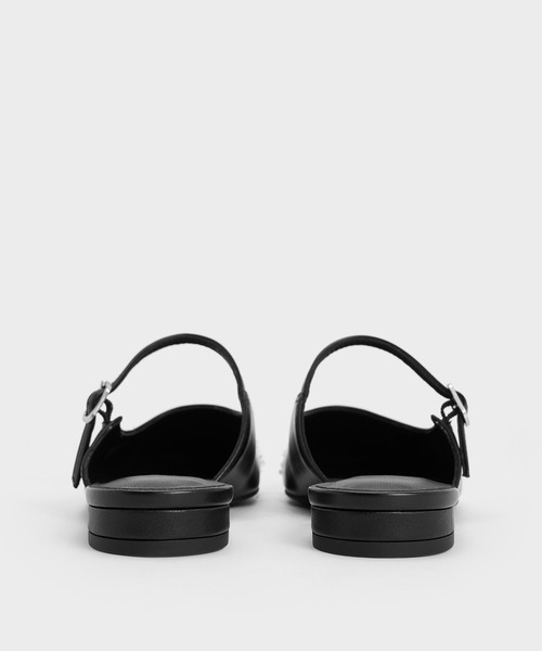 CHARLES ＆ KEITH（チャールズ&キース） サンダル ミュール パール