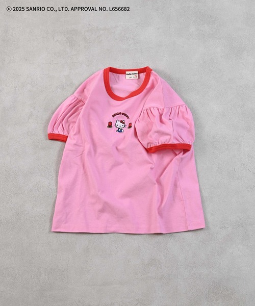Katie ケイティ Tシャツ パフスリーブ うさぎ ピンク Katie/ケイティ/Tシャツ/パフスリーブ/うさぎ/ピンク TOPS